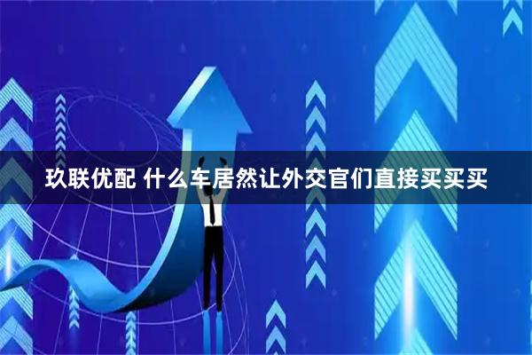 玖联优配 什么车居然让外交官们直接买买买